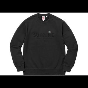 Supreme LACOSTE Crewneck, Large